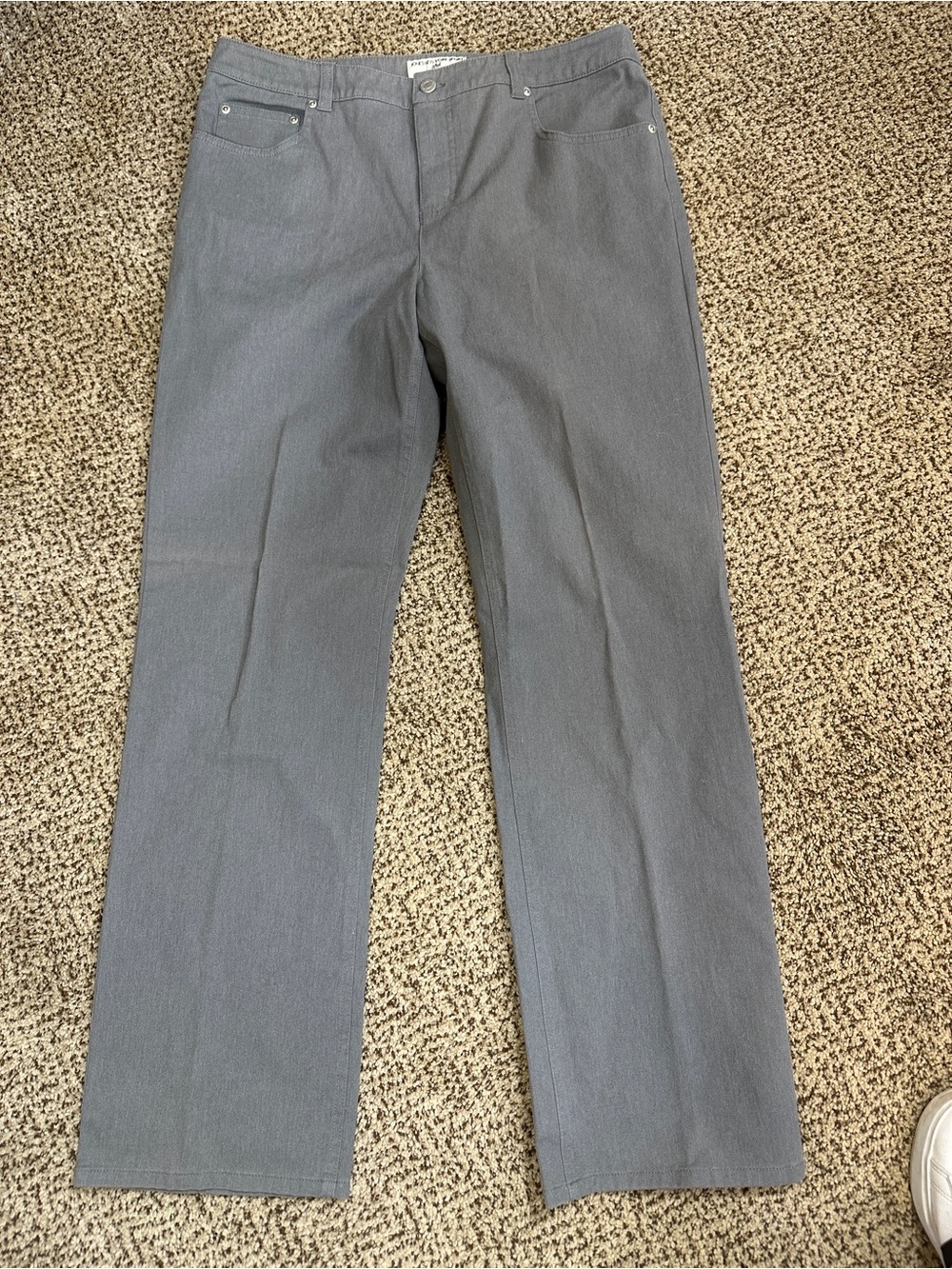 Jones New York Sport Gray Straight-Leg Pants Size 12